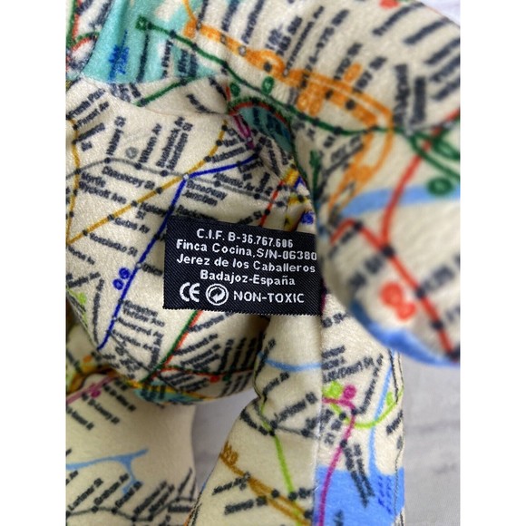 New York Transit Museum Train Subway Line Plush Teddy Bear Stuffed Animal Toy - Picture 5 of 5